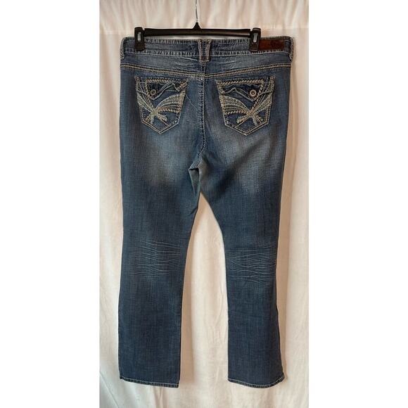 Delia's Womens low rise BAILEY bootcut blue jeans, size 20 - Picture 2 of 4